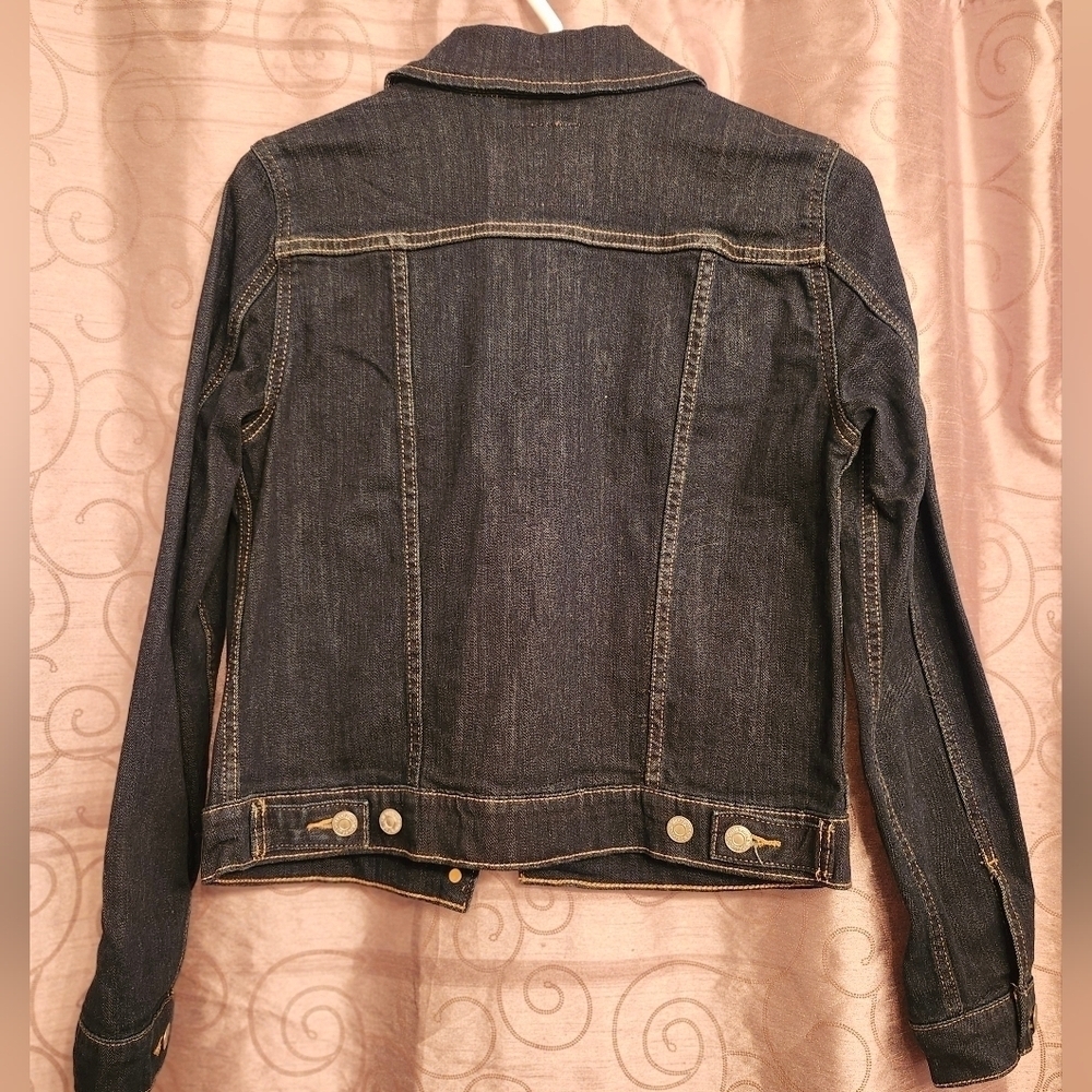 🎉 3/$60 Levi's Original Trucker Jacket in Dark Indigo size Small - Picture 4 of 5